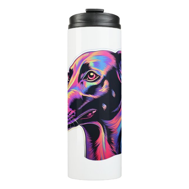Bouteilles Isothermes Design de néon Greyhound (Devant)