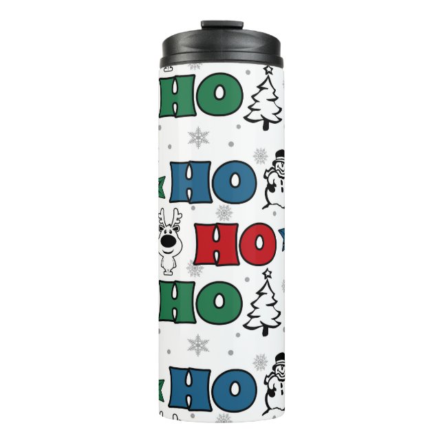 Bouteilles Isothermes Design de Noël Ho-Ho-Ho (Devant)