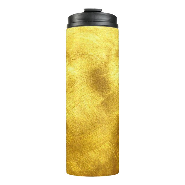 Bouteilles Isothermes Design de Texture Dorée Luxueux (Devant)