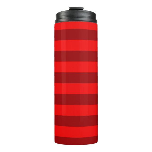 Bouteilles Isothermes Design des rayures rouge et marron (Devant)