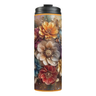 Bouteilles Isothermes "Design floral de flocon de neige"