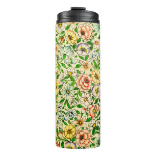 Bouteilles Isothermes Design floral traditionnel indien de printemps