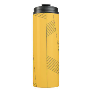 Bouteilles Isothermes Design graphique abstrait simple, jaune et moderne