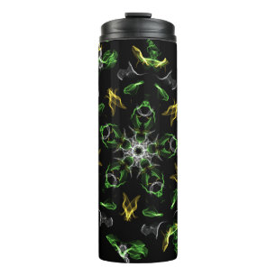 Bouteilles Isothermes Design Mandala Fumée Verte