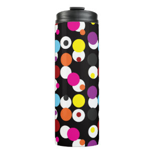 Bouteilles Isothermes Design Motif de surface Pois couleur noir