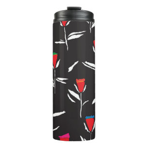 Bouteilles Isothermes Design motif sans couture avec un joli chou stylis
