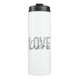 Bouteilles Isothermes Design simple, moderne, urbain, cool Love Texas