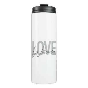 Bouteilles Isothermes Design simple, moderne, urbain, cool Love Wisconsi