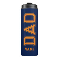 Design simple Orange typographie bleu arrière - pl