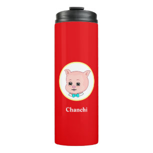 Bouteilles Isothermes Dessin animé de cochon mignon