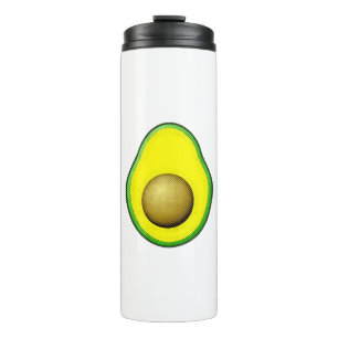 Bouteilles Isothermes Dessin Avocado de style vintage