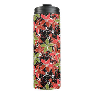 Bouteilles Isothermes Dessin floral multicolore rétro automne