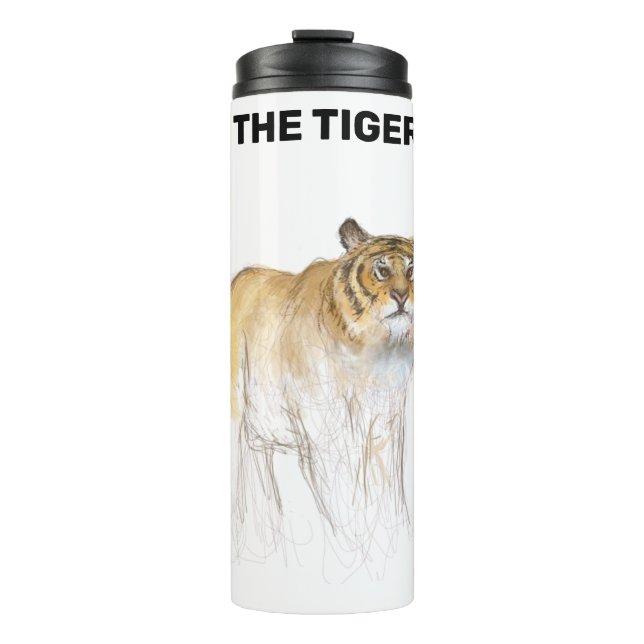 Bouteilles Isothermes Dessin original Tigre chinois Année Anniversaire T (Devant)