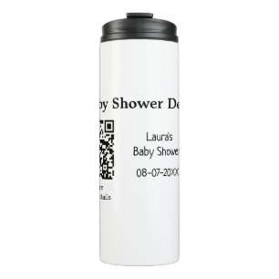 Bouteilles Isothermes DÉTAILS DU baby shower QR SCAN CODE RU MODERNE MIN