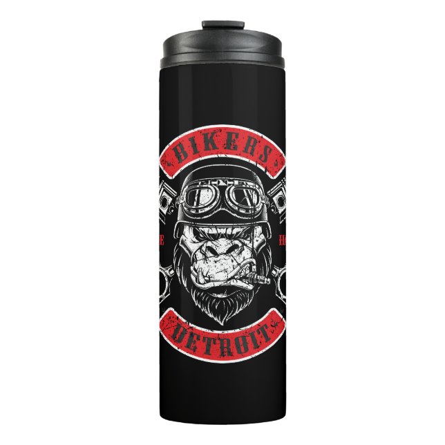 Bouteilles Isothermes Détroit Biker Chopper Gorilla (Devant)