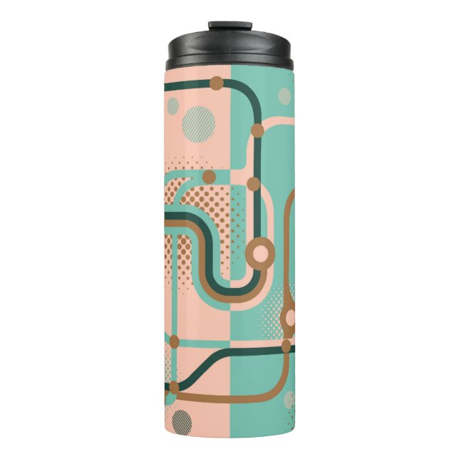 Bouteilles Isothermes Deux motifs sans couture dans des couleurs différe (Devant)