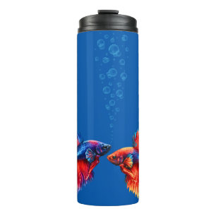 Bouteilles Isothermes Deux poissons Betta Poisson combattant de style