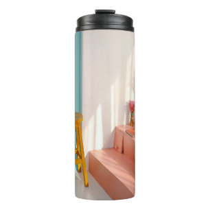 Bouteilles Isothermes Deux tabourets de bar en bois jaune