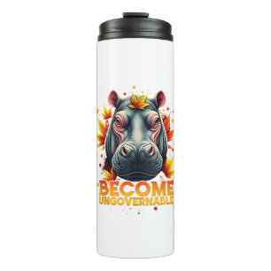 Bouteilles Isothermes Devenez ingouvernable Retro Baby Hippo Moo Deng Au