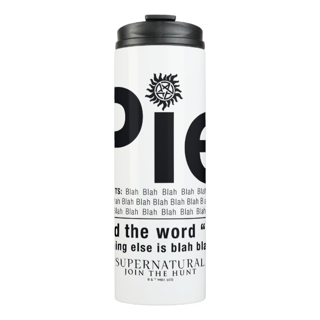 Bouteilles Isothermes Devis surnaturel "à tarte" (Devant)