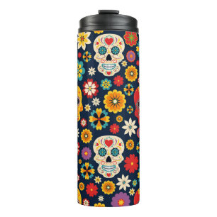 Bouteilles Isothermes Dia de los Muertos Vintage