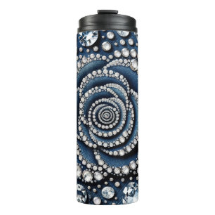 Bouteilles Isothermes Diamant Rose & Denim Glam Bling