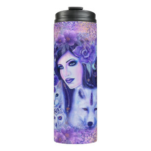 Bouteilles Isothermes Diana goddess art par Renee Thermal Tumbler