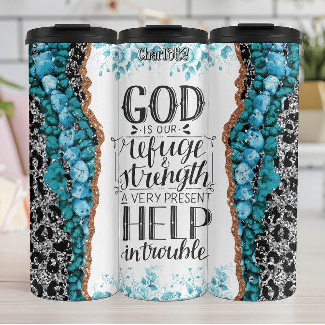 Bouteilles Isothermes Dieu Refuge Force Aide Trouble (Créateur téléchargé)