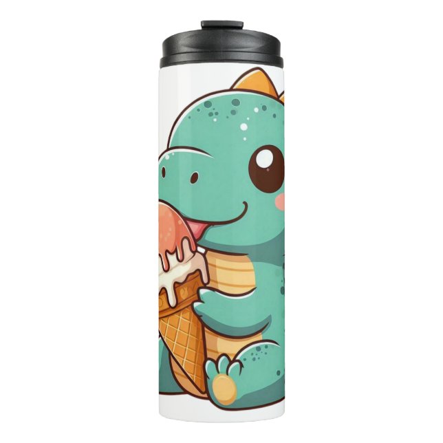 Bouteilles Isothermes Dino mignonne de glace mangeur (Devant)