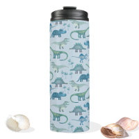 Dinosaur Motif bleu