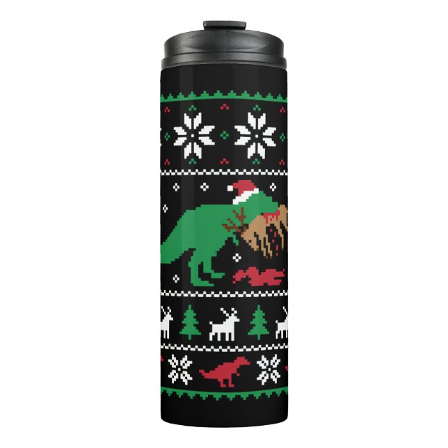 Bouteilles Isothermes Dinosaur Vilain Noël Drôle Noël (Devant)