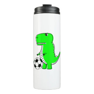 Bouteilles Isothermes Dinosaure Vert Aime Le Football