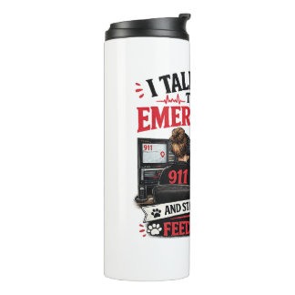 Bouteilles Isothermes Distributeur 911 Amateur de Chats Tumbler