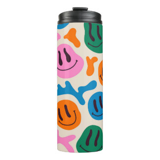Bouteilles Isothermes Diverses facettes colorées et fondantes souriantes