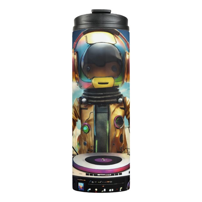 Bouteilles Isothermes DJ Robot Mug - Conception futuriste de la console  (Devant)