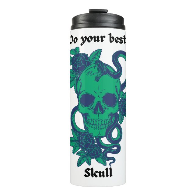 Bouteilles Isothermes Do your best, skull (Devant)