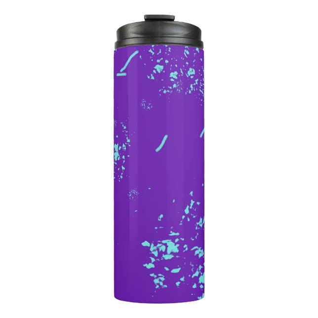 Bouteilles Isothermes Doodles bleu clair violet (Devant)