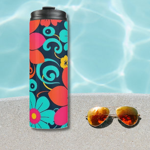 Bouteilles Isothermes Dopamine Design - Fleurs Funky Lumineuses-Retro