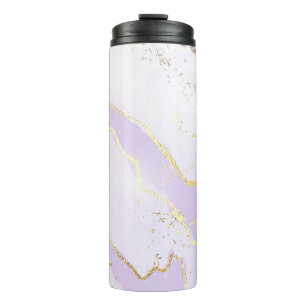 Bouteilles Isothermes Douce Pourpre Aquarelle Éclaboussure d'Or Élégante