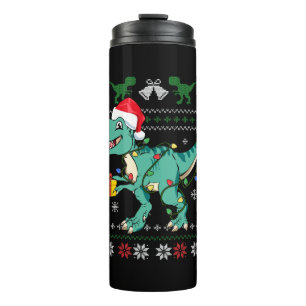 Bouteilles Isothermes Doux de Noël moche Dinosaur Garçons Enfants Pyjama