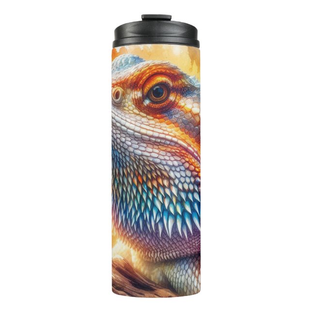 Bouteilles Isothermes Dragon barbu (Devant)