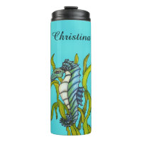 Dragon de mer mythique enveloppé dans l'algue Aqua