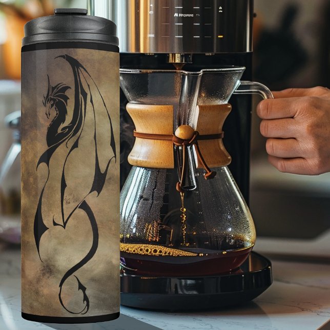 Bouteilles Isothermes Dragon de tuile de pierre (Créateur téléchargé)