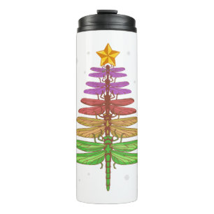 Bouteilles Isothermes Dragonfly Christmas Tree Chemise Insect Lover Xmas