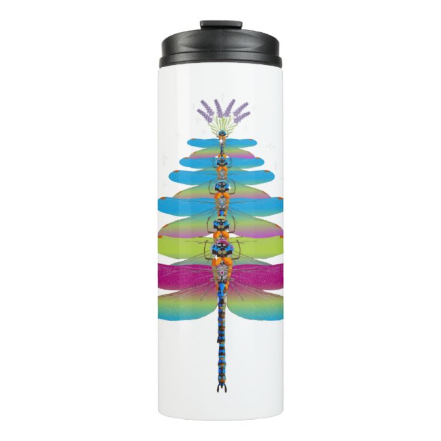 Bouteilles Isothermes Dragonfly Christmas Tree Drôle Insectes Lover Xmas (Devant)