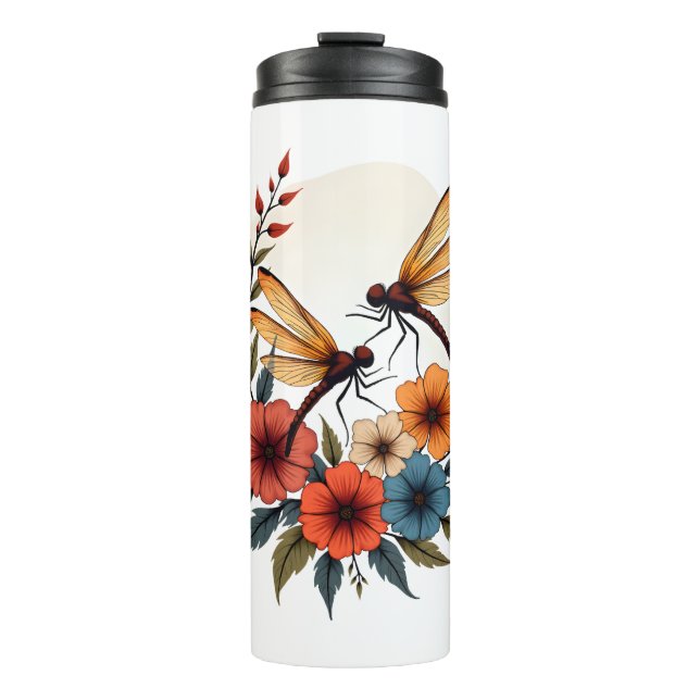 Bouteilles Isothermes Dragonfly Floral Boho (Devant)