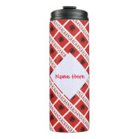Drapeau albanais en mosaïque rouge personnalisable