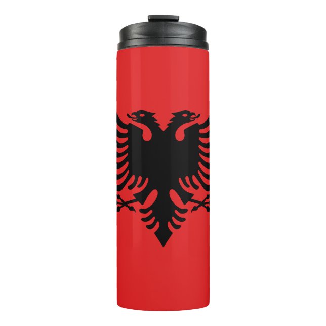 Bouteilles Isothermes Drapeau albanais patriotique (Devant)
