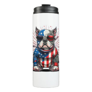 Bouteilles Isothermes Drapeau américain 4 juillet Patriotic American Bul