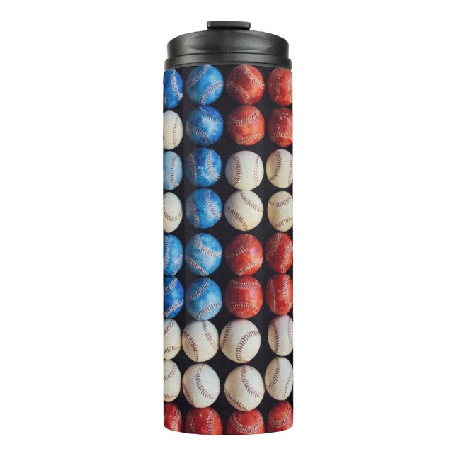 Bouteilles Isothermes Drapeau américain de baseball (Devant)